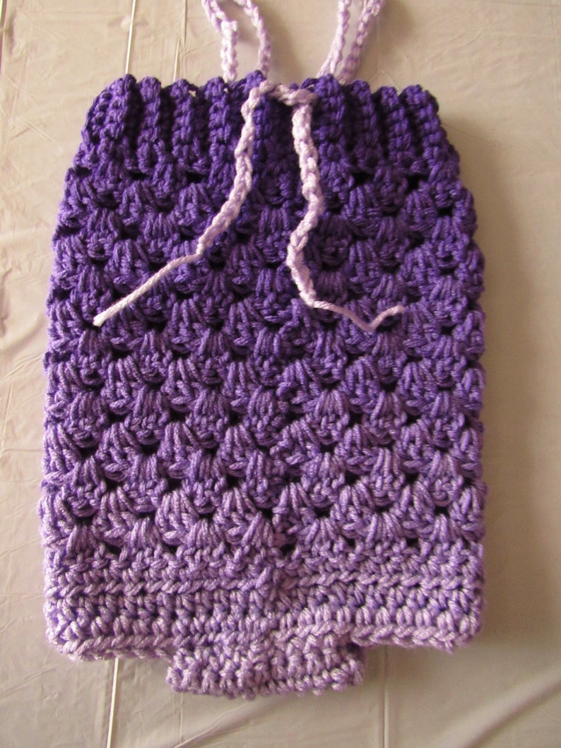 Hand Crocheted Purple Baby Romper One of a Kind Unique Newborn to 12 Months Purple Romper Baby Romper Baby Romper Photo Prop