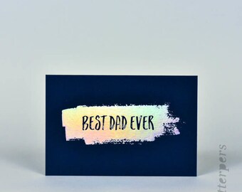 Fathers day card / 3 foil options