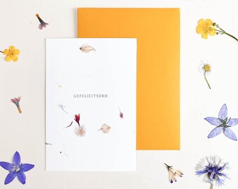 Droog Bloemen Kaarten