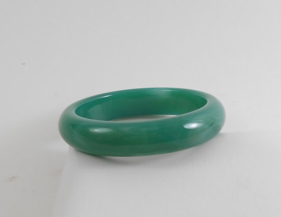 Green Agate bangle bracelet - image 3