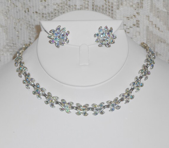 Vintage 1940 Bogoff Bogoff Rhodium Plated AB Rhin… - image 1