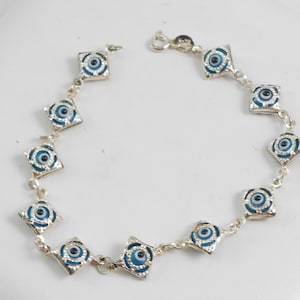 Nazar Bracelet / Evil eye bracelet / Good and Evil / Protection jewelry / 925 silver bracelet