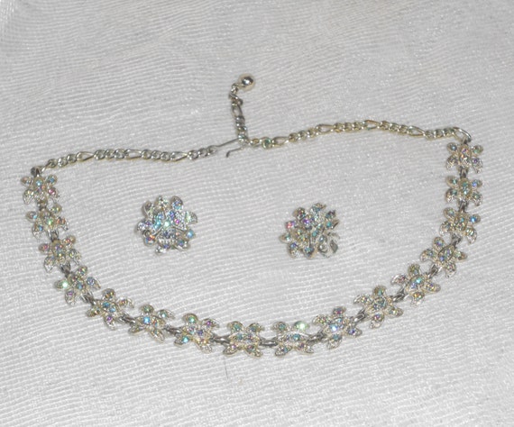 Vintage 1940 Bogoff Bogoff Rhodium Plated AB Rhin… - image 2