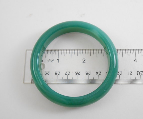 Green Agate bangle bracelet - image 4