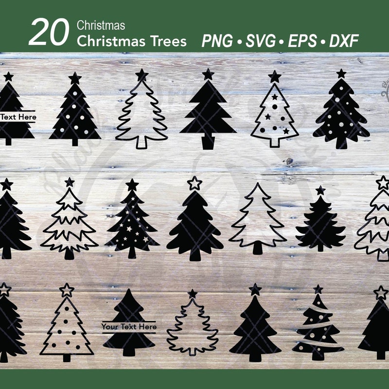 Christmas Tree Svg Files - Etsy