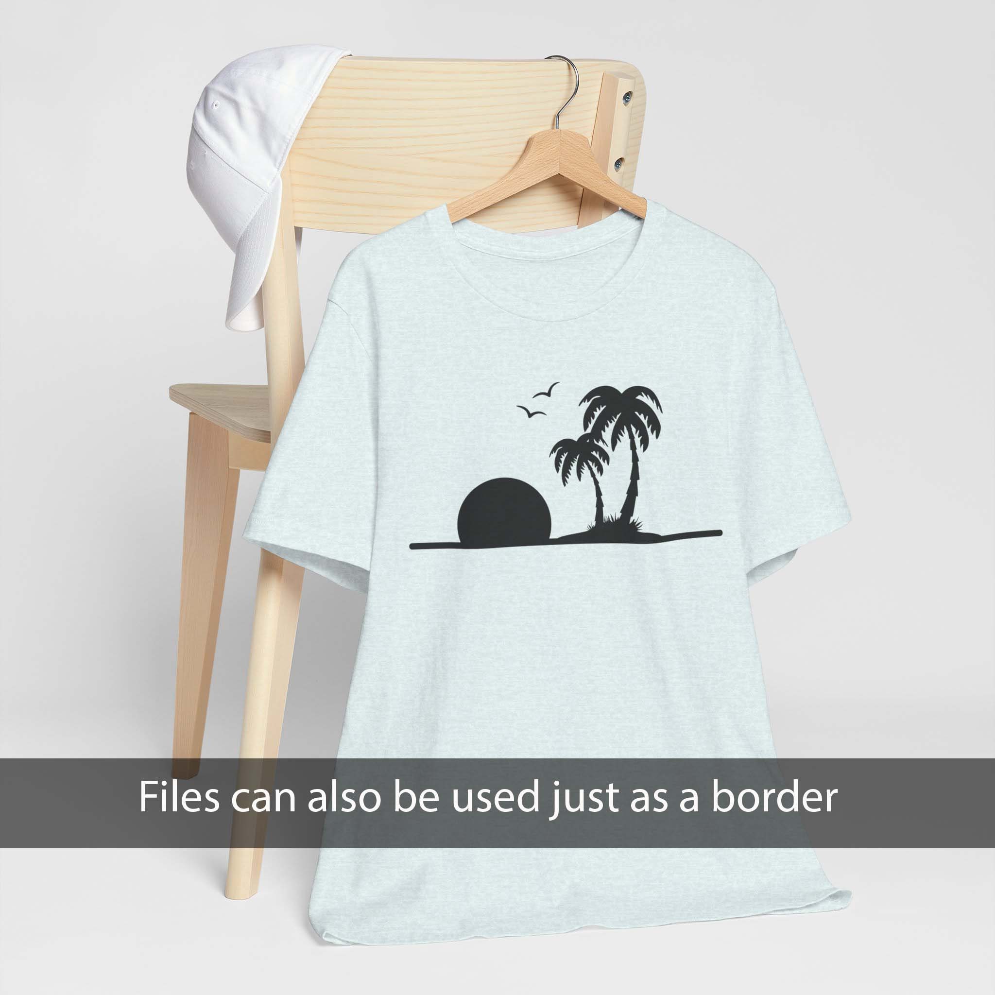 6 Palm Tree Split Frame SVG Bundle Cut File | Family Monogram Split ...
