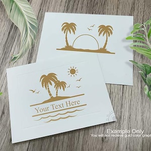 6 Palm Tree Split Frame SVG Bundle Cut File | Family Monogram Split ...