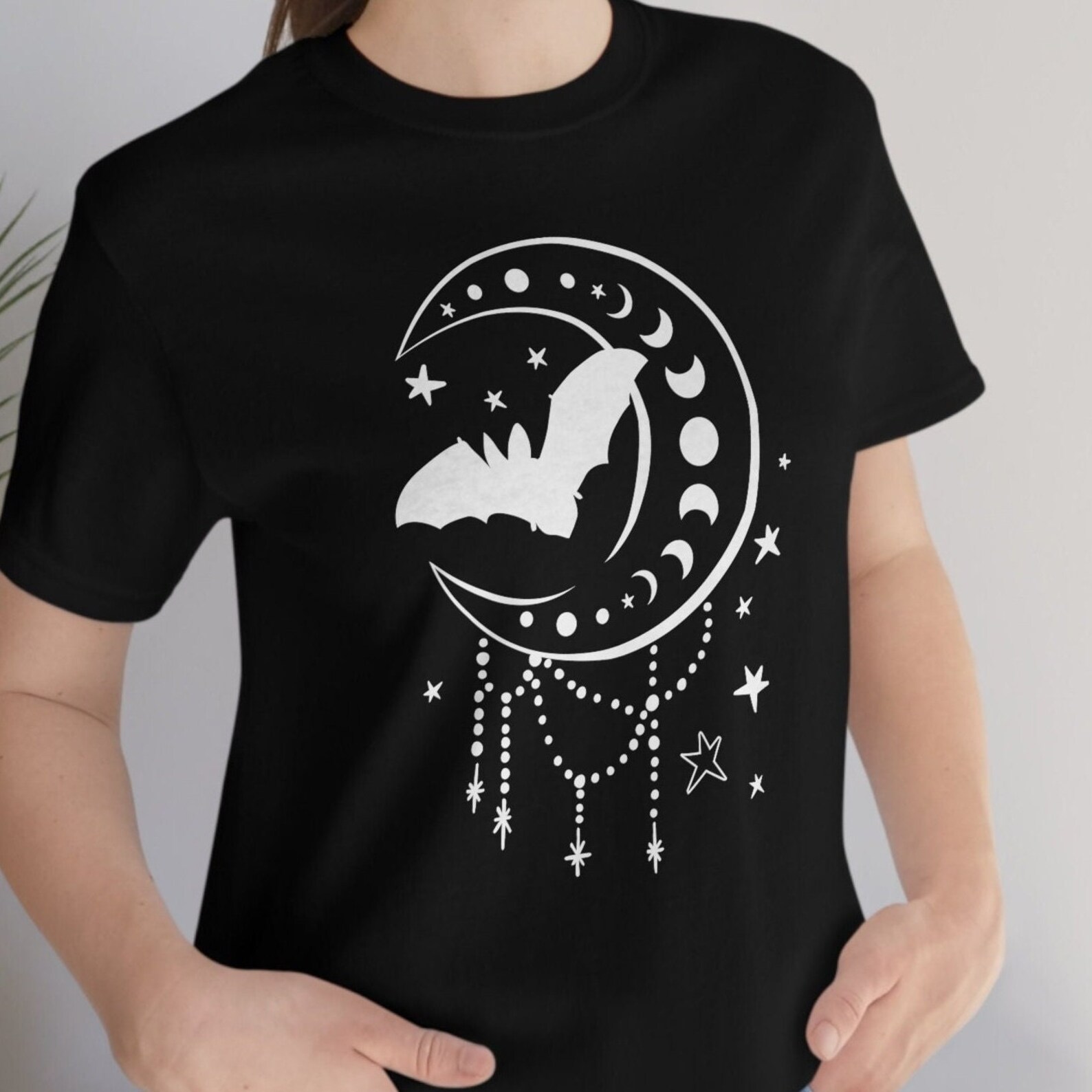 Moon Phases Bat SVG Mystical Svg Celestial Boho Galaxy - Etsy