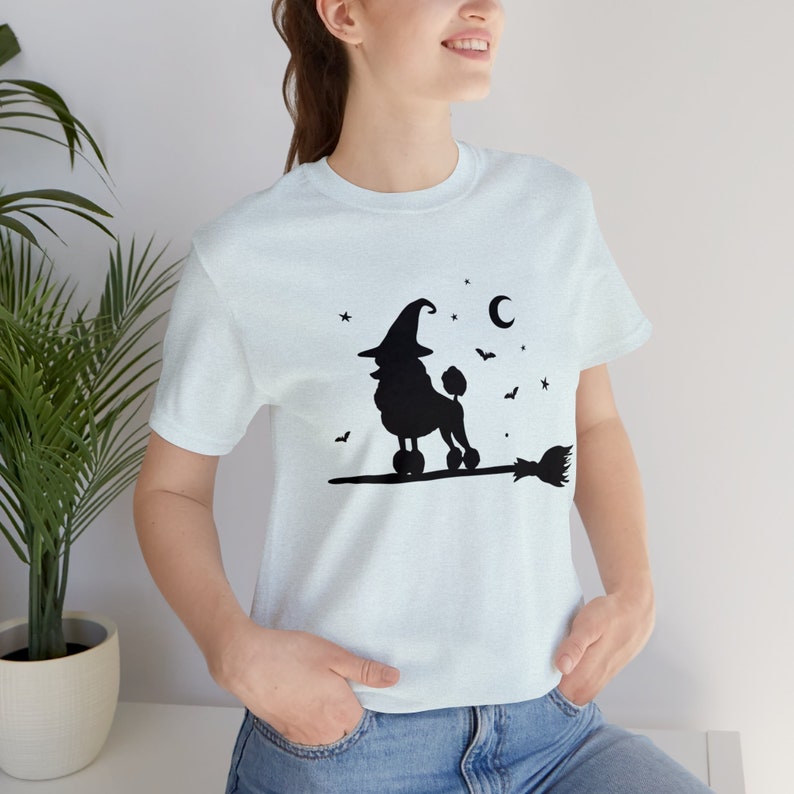 Dog Halloween SVG Spooky Poodle Witch Shirt Graphic | Cute Fall Season ...