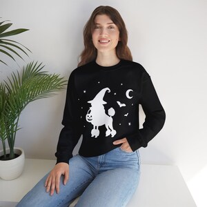 Pumpkin Halloween Dog SVG Spooky Poodle Witch Shirt Graphic | Cute Fall ...