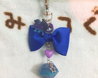 Galaxy Dragon Keychain