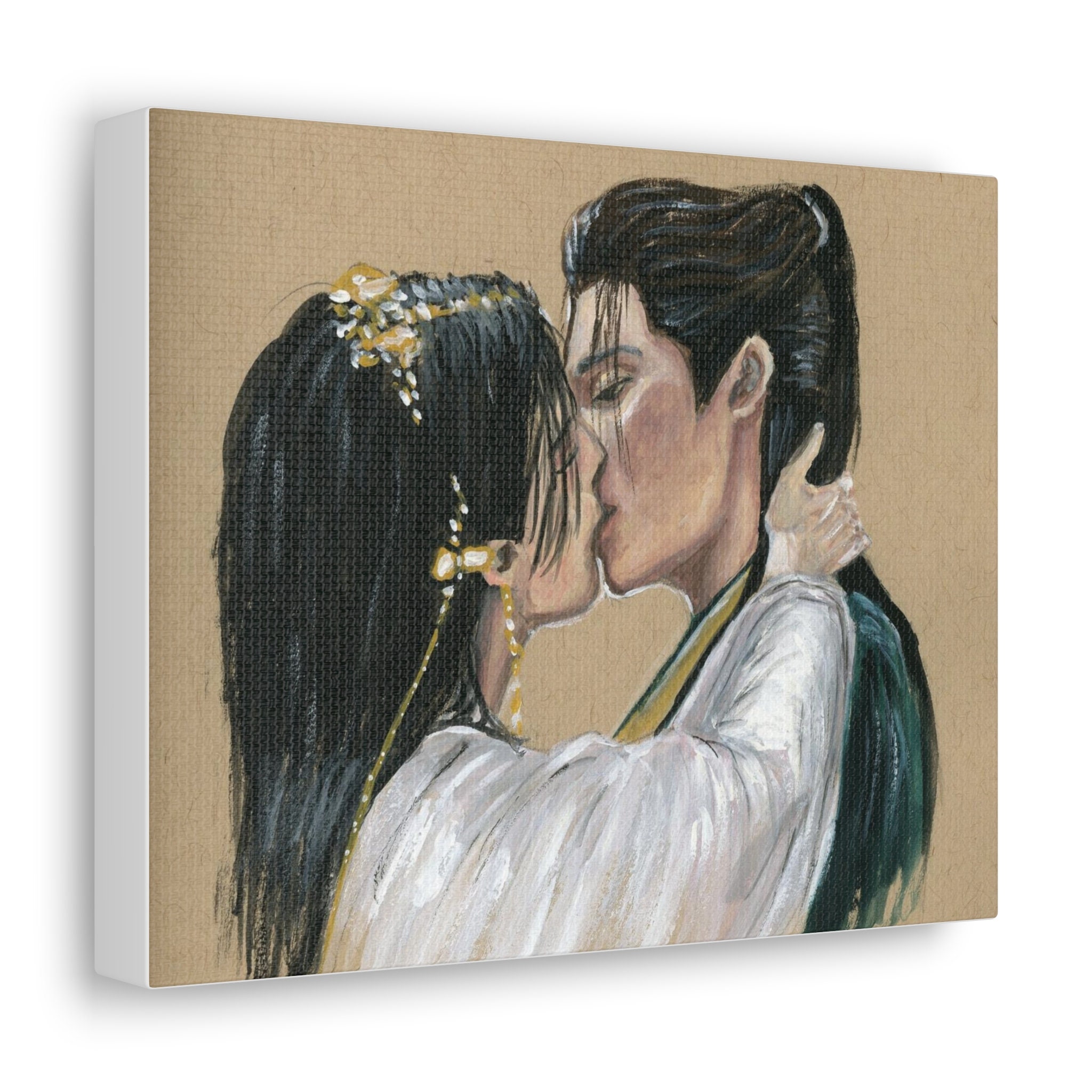 Tantai Jin & Li Susu Kiss Canvas Gallery Wrap, Till the End of the Moon ...