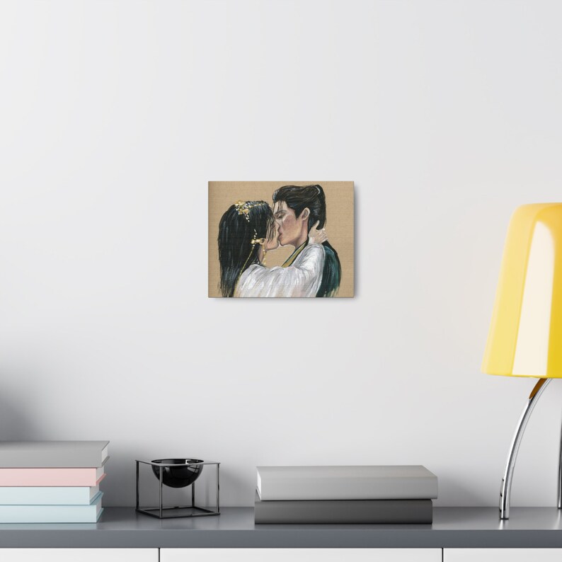 Tantai Jin & Li Susu Kiss Canvas Gallery Wrap, Till the End of the Moon ...