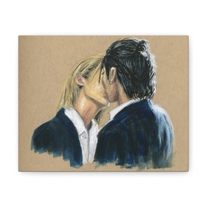 Papier peint sur toile Rain & Payu Kiss, Love in the Air, impression d'art à collectionner, cadeau thaïlandais, cadeau BL addict, cadeau BL, cadeau bl thaïlandais
