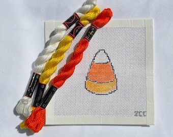 Candy Corn Good Enough to Eat Needlepoint Canvas