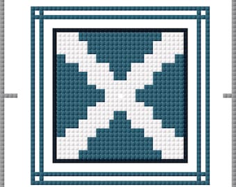 Nautical Flag Initial Needlepoint Canvas