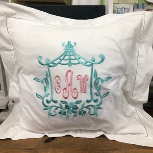 Monogrammed Decorative Pillow Cover
