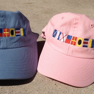 Monogrammed Nautical Baseball Hat