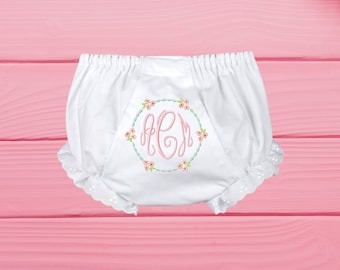 Personalized Diaper Cover Panty With Monogram