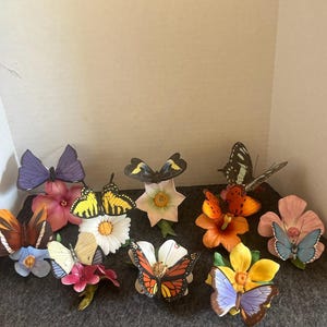 Franklin Mint Butterflies of the World Collection of 9