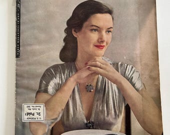 Vintage 1940s woman’s magazine McCall’s January 1948