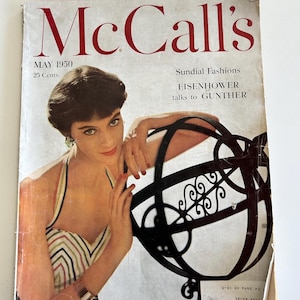 Vintage 1950’s Woman’s Magazine McCall’s May 1950