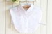 Removable Cotton Fake Shirt Collar with Organza Neckline F37 