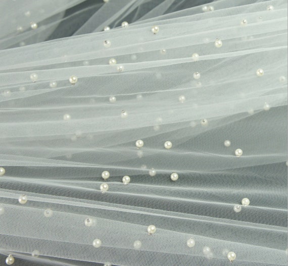 White Lace Fabric Shower Curtain
