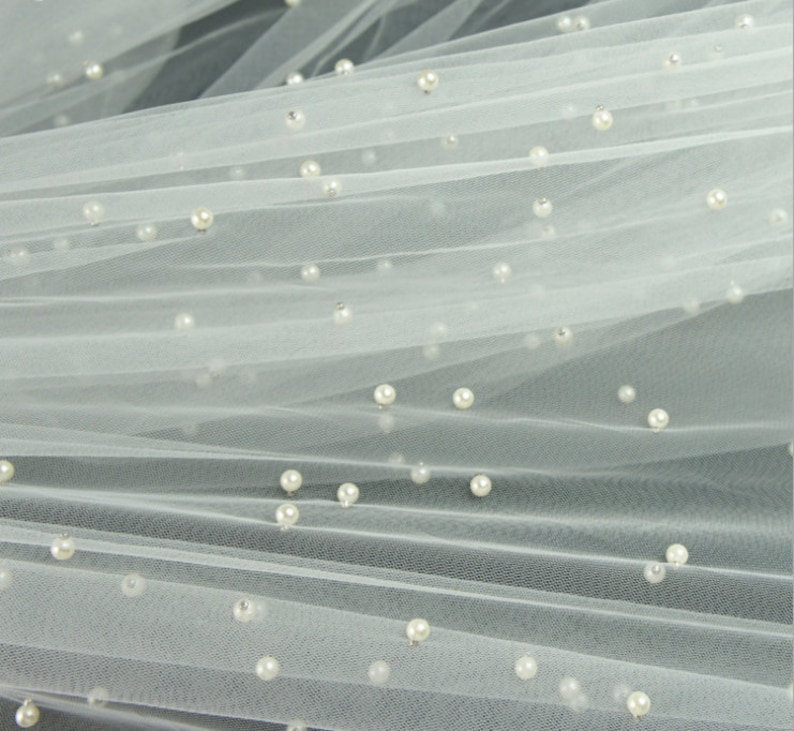 White Lace Fabric For DressesCurtains a82 White Lace Fabric Shower Curtain WhitePinkBlueYellow Pearl Beaded Lace Tulle Bridal Fabric