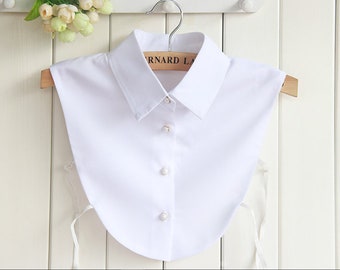 Extraíble falsa blusa de gasa falsa camisa collar F36