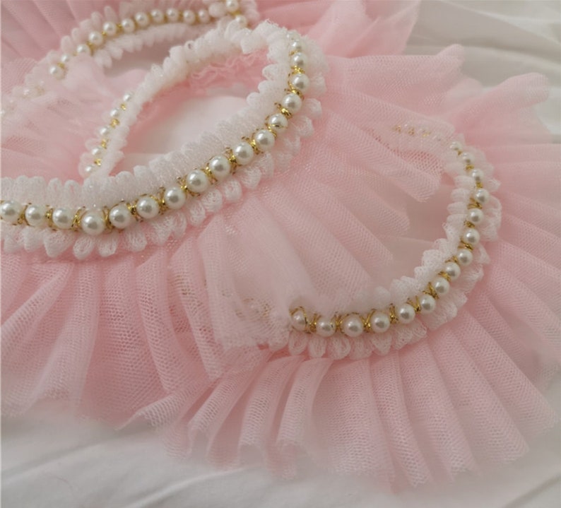 Decorative Lace TrimDoll Clothes Decorative Lace. Socks Trim Costumes Apparel Beaded Ruffled Lace Trim Gathered Lace Trim