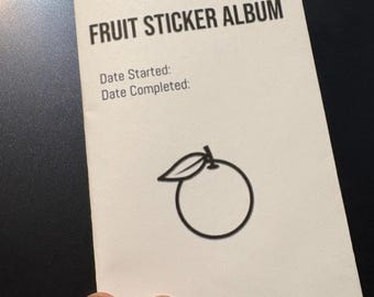 Fruit Sticker Album Zine  | Instant Printable Digital Download