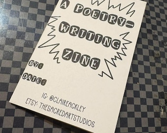 A Poetry Writing Zine  | Instant Printable Digital Download