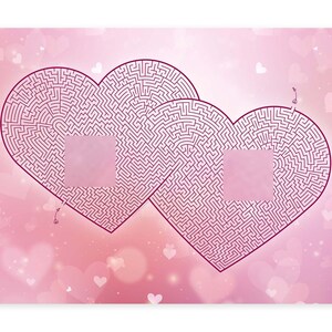 A-labyrinth-ing Love, druckbares PDF Labyrinth