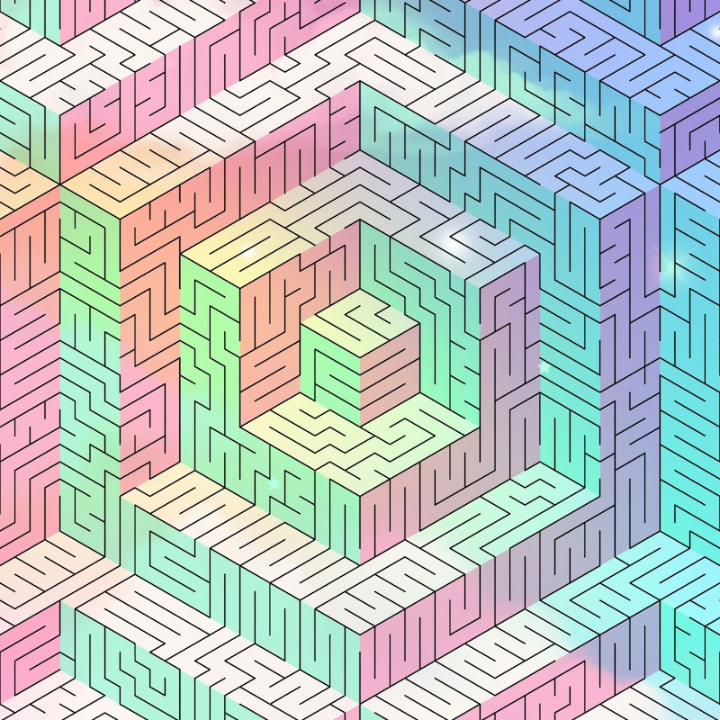 Crazy Printable Maze - Etsy