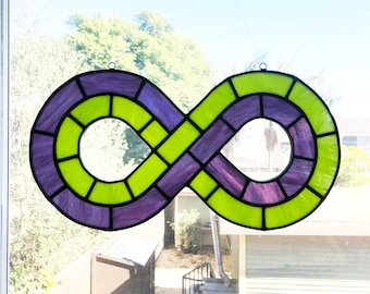 Doppio infinito - Vetrata artistica