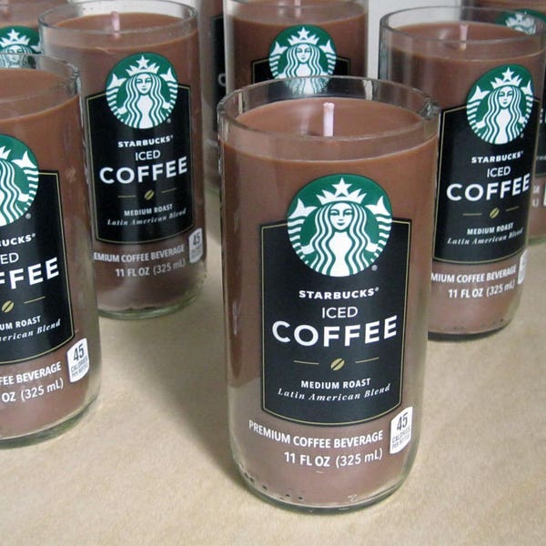 Starbucks Coffee Candles (Soy), FREE SHIPPING in USA! Iced Coffee, best scented candles, best smelling candles, aroma candles, cool candles