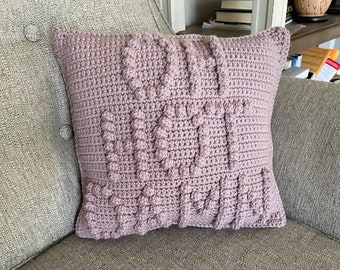 CROCHET PILLOW PATTERN- Oh Hot Damn, This is My Jam Pillow Pattern