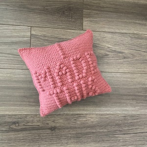 CROCHET PILLOW PATTERN- I Made This Crochet Pillow, Crochet Pattern, Maker Pillow, Crochet Pillow