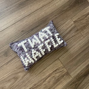 CROCHET PILLOW PATTERN Twat Waffle Crochet Pillow, Twat Pillow image 7