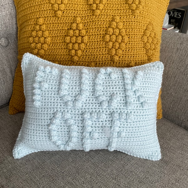 Häkelanleitung für F Off Pillow – Anfängerfreundlicher Slogan (PDF-Häkelanleitung)