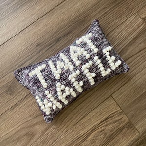 CROCHET PILLOW PATTERN Twat Waffle Crochet Pillow, Twat Pillow image 9