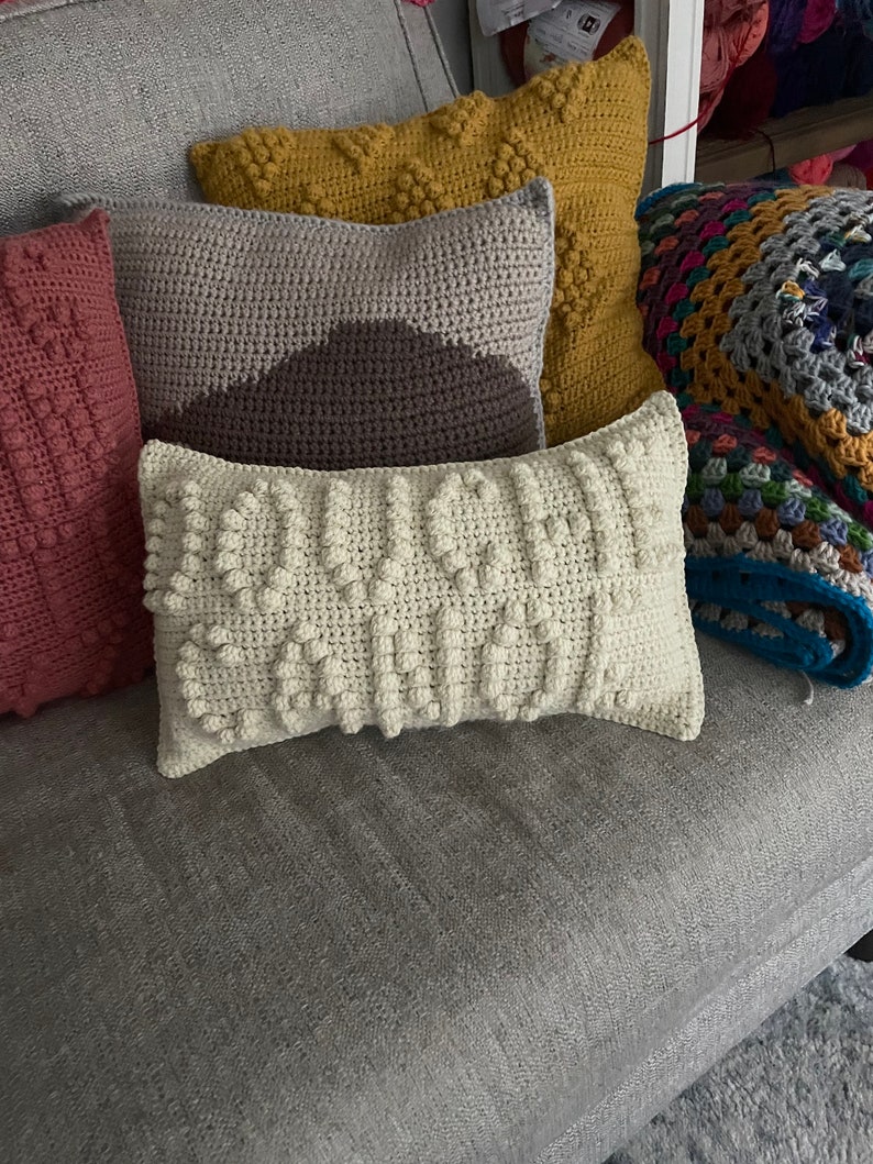 CROCHET PILLOW PATTERN Douche Canoe Crochet Pillow, Canoe Crochet Pillow, Funny Crochet image 1