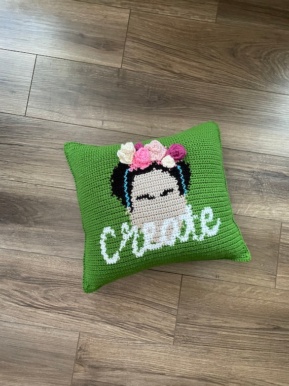 Buy CROCHET PILLOWPATTERN Frida Pillow Frida Kahlo Pillow