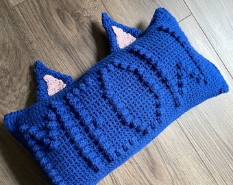 Meow Cat Pillow Crochet Pattern – Ears Optional (PDF Pattern)