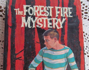 The Forest Fire Mystery Book Childrens Vintage Book by Troy Nesbit Gift for Fireman  Boys Gift Books Firefighter decor