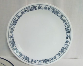 Old Town Blue Corelle Dinner Plate Replacement China Corelle by Corning Plate, White & Blue Corelle 10" Dinner Plate Old Towne Blue Pattern