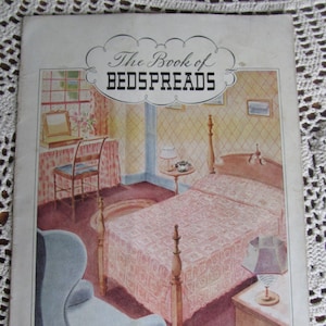 Crochet Patterns Book Several 1934 Crochet Bedspreads Patterns Antique Crochet Tablecloth Patterns Mid Century BedSpreads Crochet Cotton