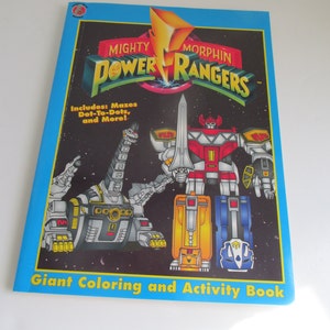 90s Power Rangers Activity Books 1994 Red Power Rangers The Mighty Morphins Power Rangers Color Books Rita Repulsa Vintage Power Rangers