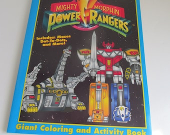 90s Power Rangers Activity Books 1994 Red Power Rangers The Mighty Morphins Power Rangers Color Books Rita Repulsa Vintage Power Rangers